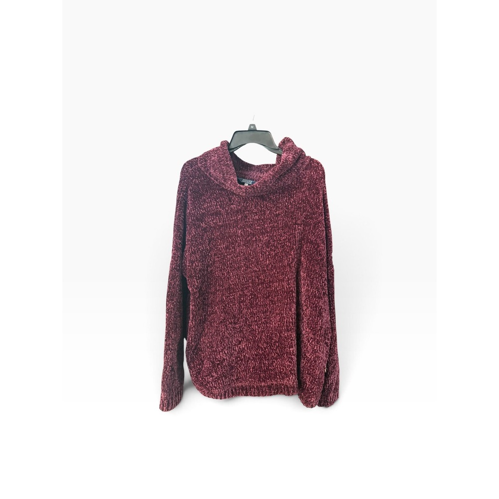 Joules Knitwear Womens Burgundy Chenille Cowl Neck Sweater Pullover US 14